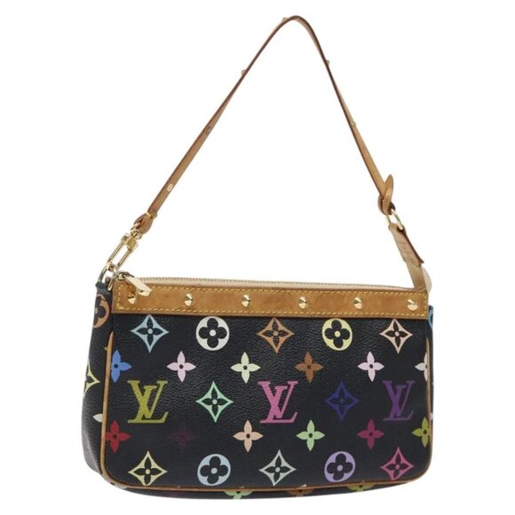 LOUIS VUITTON Monogram Multicolor Pochette Accessoires Black - Picture 1 of 15